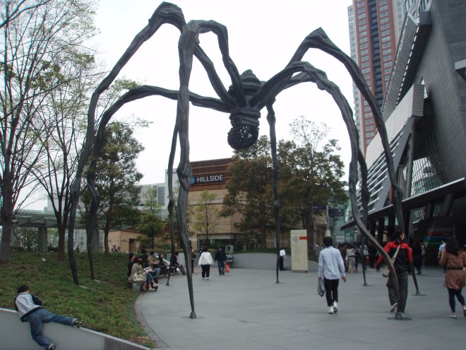 Louise Bourgeois' spider at the Mori Arts Centre
