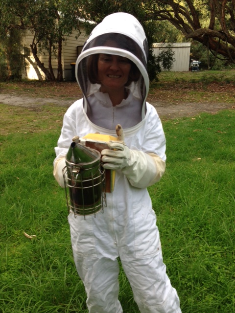 Yours Truly in a bee suit