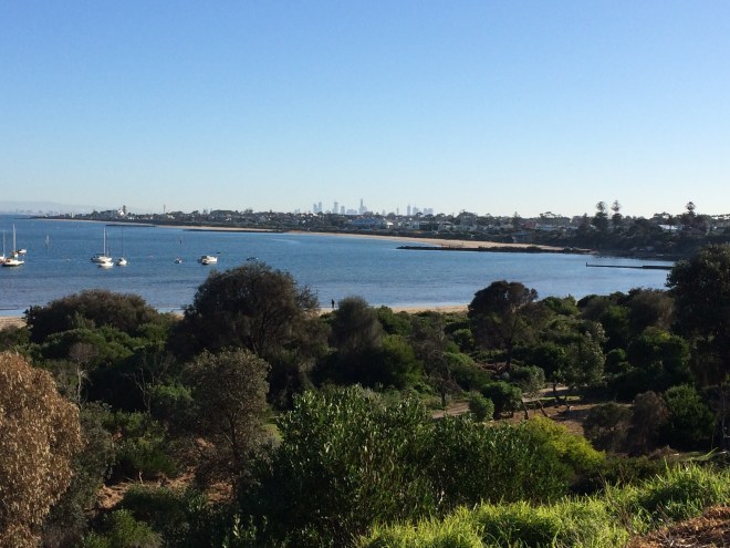 Looking towards Melbourne