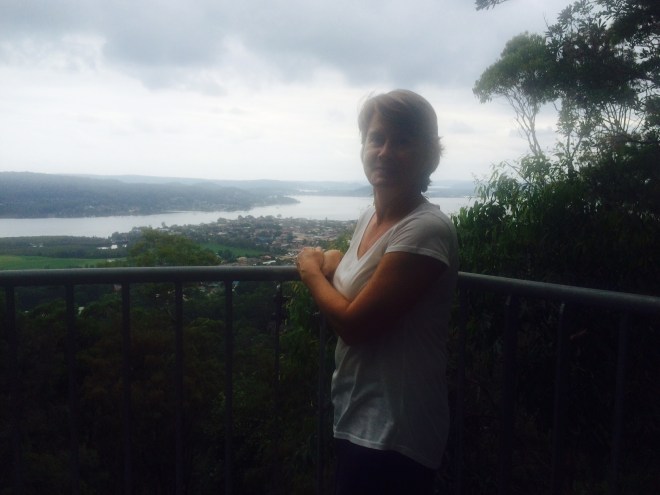 Nicki looking out over Brisbane Water